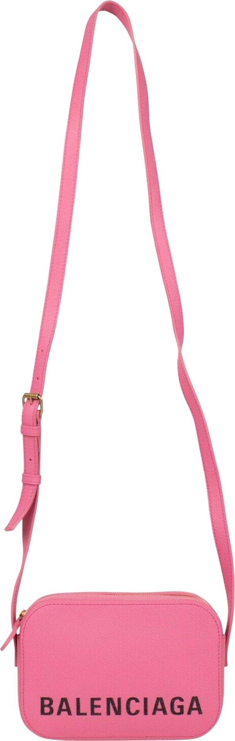 Balenciaga Pebbled Monogram Small Shoulder Bag 'Pink'