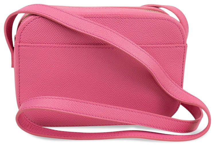 Balenciaga Pebbled Monogram Small Shoulder Bag Pink