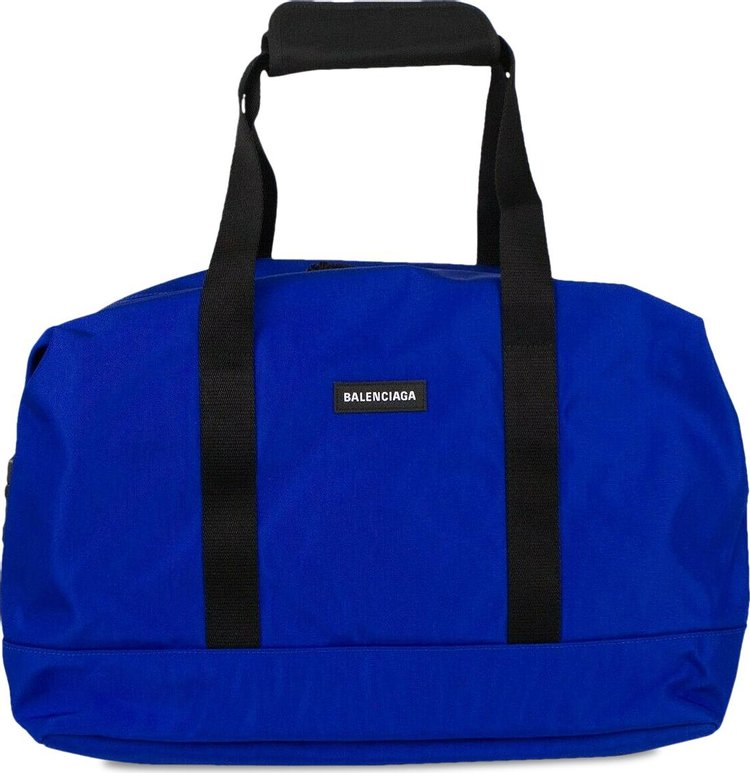 Balenciaga Contrast Strap Monogram Duffle Bag 'Blue'