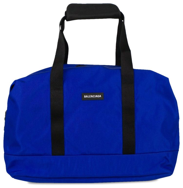 Balenciaga Contrast Strap Monogram Duffle Bag Blue