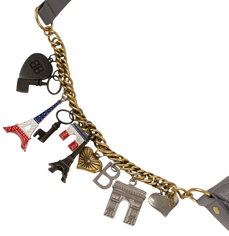 Balenciaga Charmed Souvenir Belt Bag Grey
