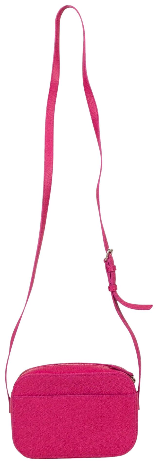 Balenciaga Grained Logo Small Crossbody Bag Pink