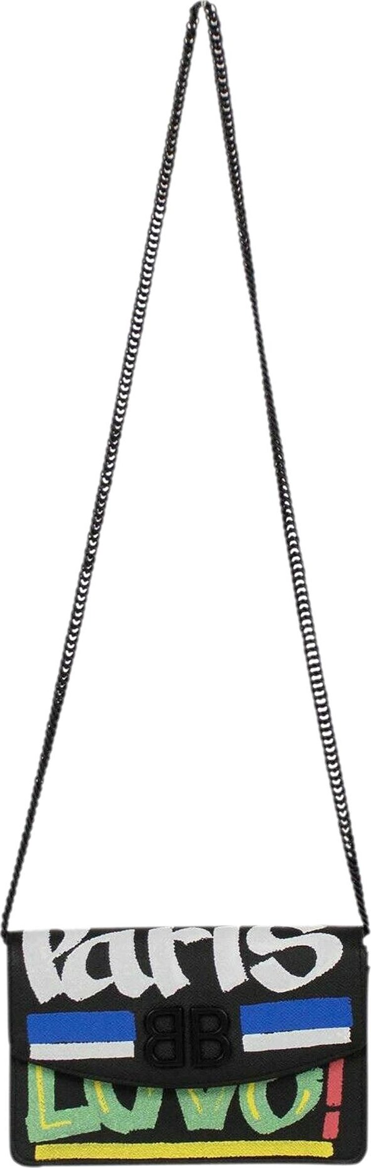 Balenciaga Paris Chain Crossbody Bag 'Black'