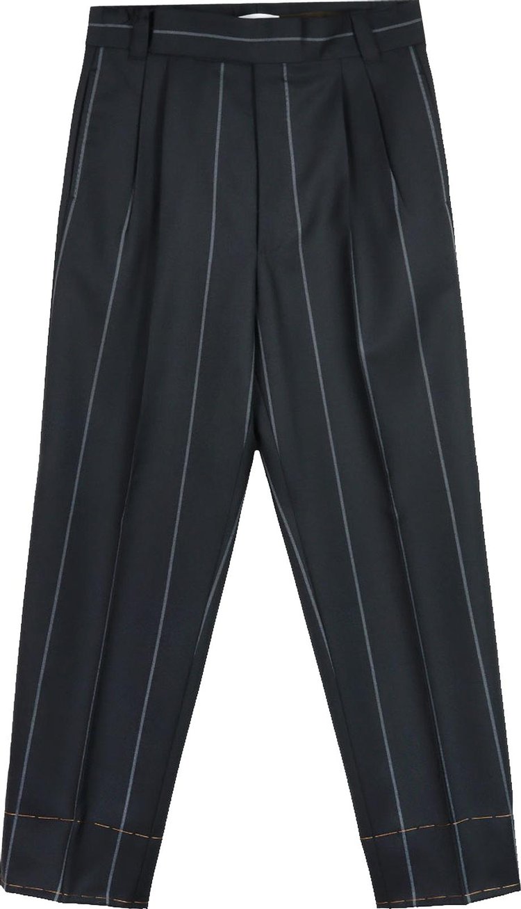 Fear of God Exclusively For Ermenegildo Zegna Double Pleat Trousers 'Black Anthracite Mablan'