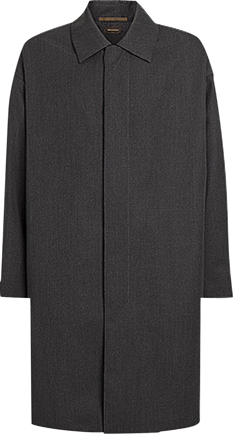 Fear of God Exclusively For Ermenegildo Zegna Wool Trench Coat 'Anthracite'