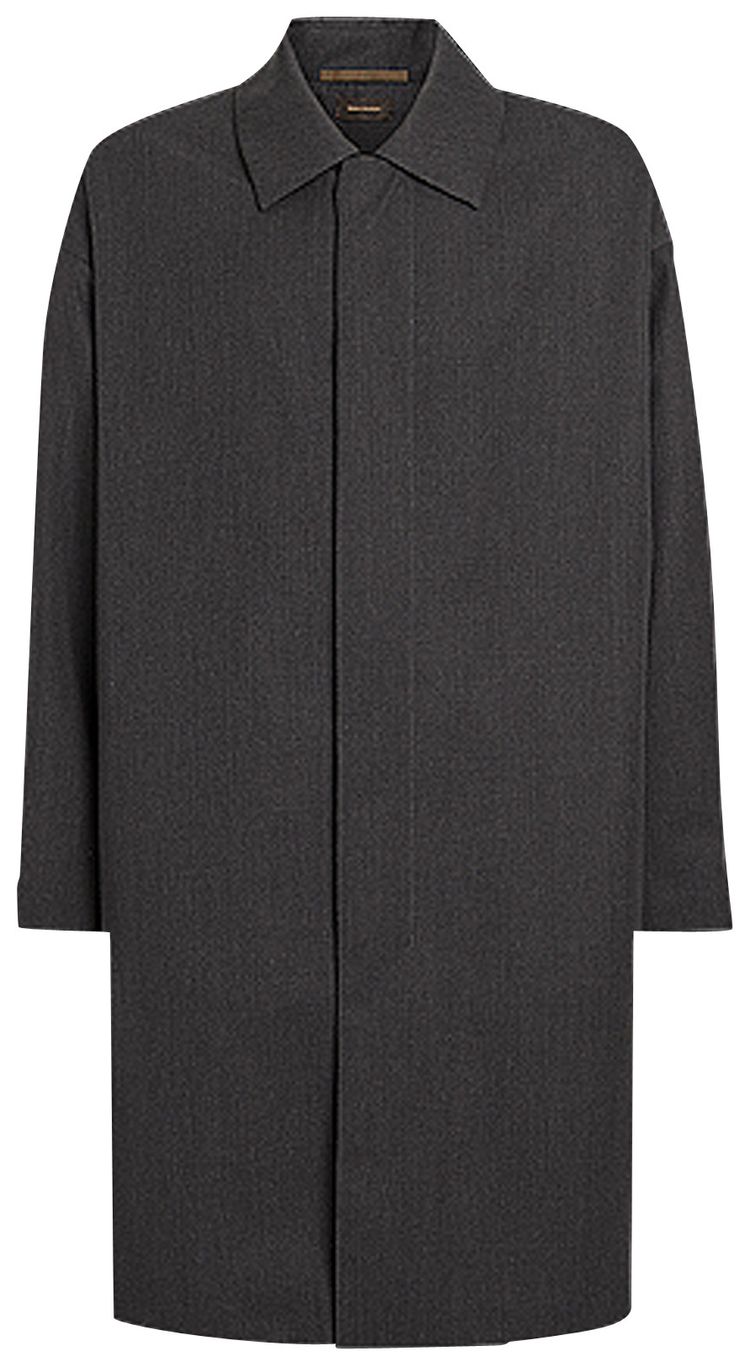 Fear of God Exclusively For Ermenegildo Zegna Wool Trench Coat Anthracite