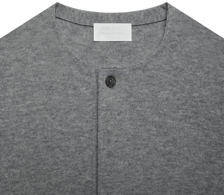 Fear of God Exclusively For Ermenegildo Zegna Wool Henley Satellite Grey