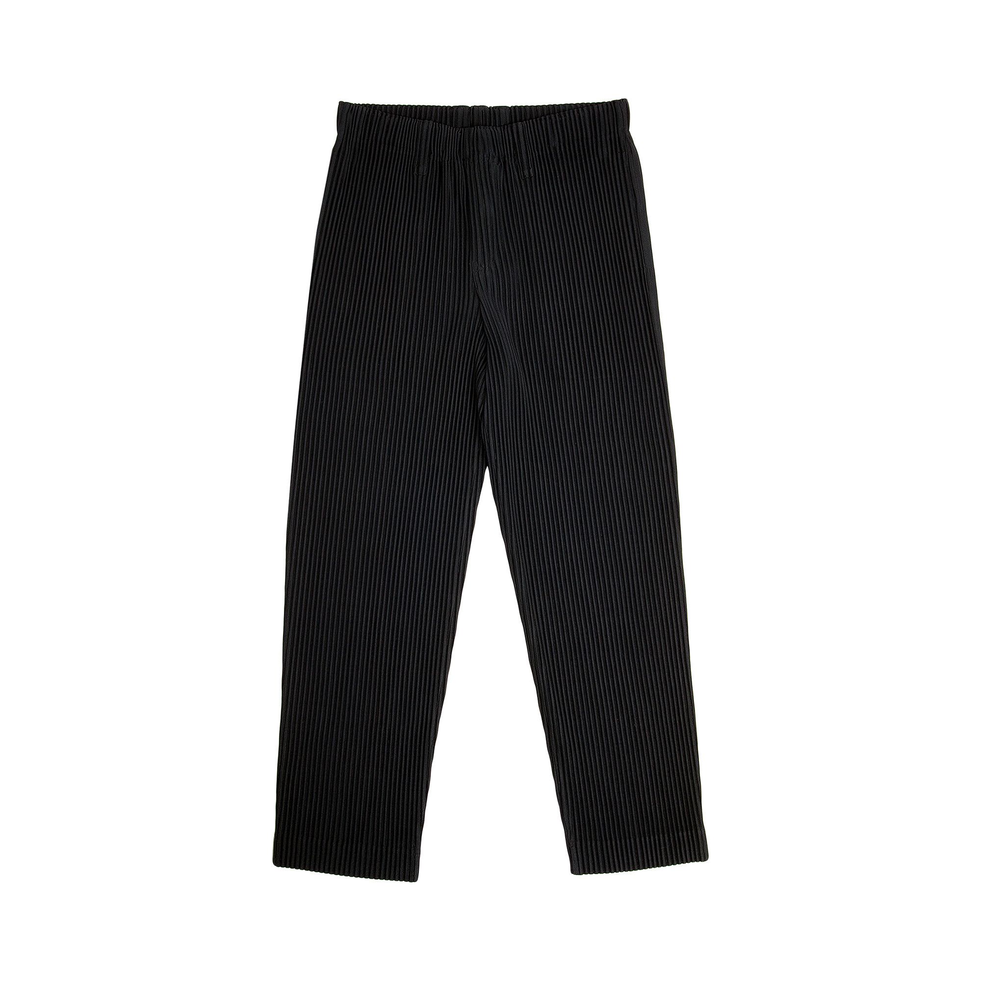 Buy Homme Plissé Issey Miyake Basic Pleated Trouser 'Black