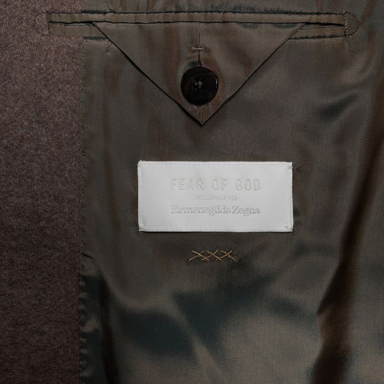 Fear of God Exclusively For Ermenegildo Zegna Two Button Single Breasted Coat Brown