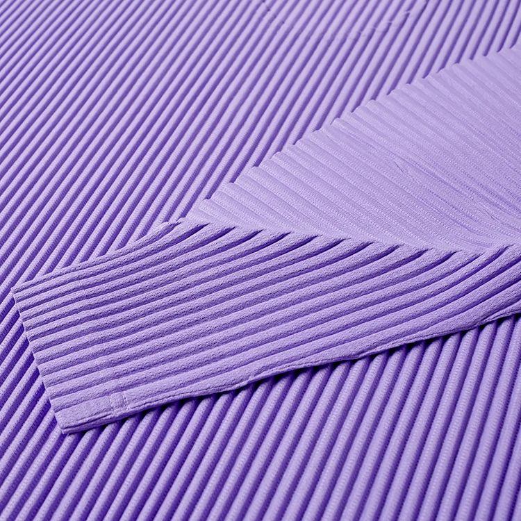 Homme Plisse Issey Miyake Basic Pleated Long Sleeve T Shirt Lavender