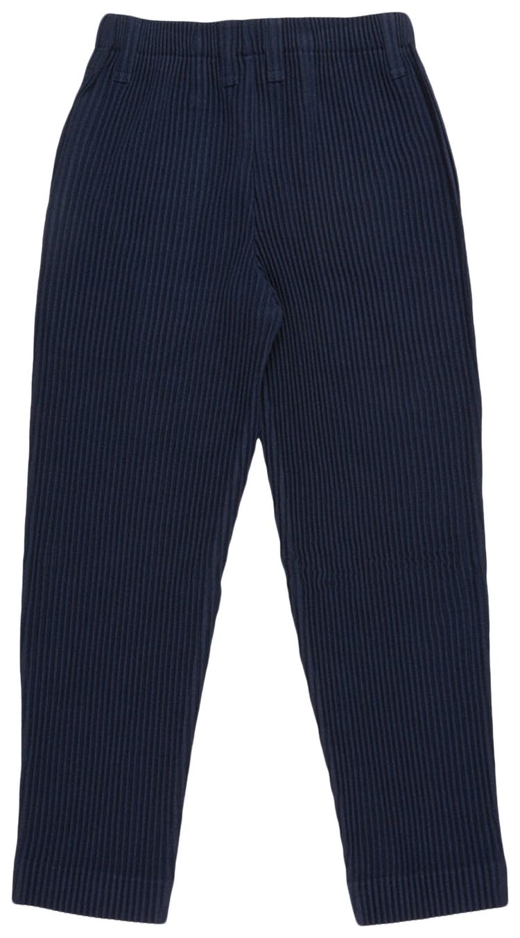 Homme Plisse Issey Miyake Slim Pleated Pants Navy