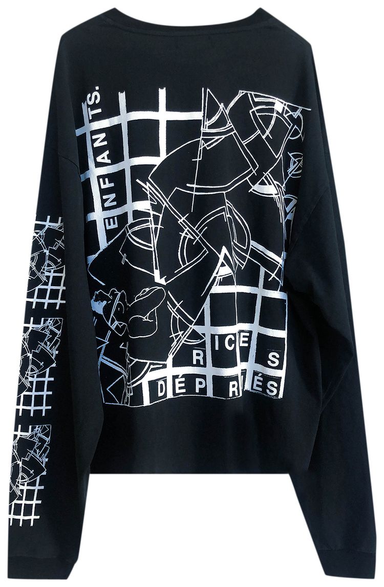 Enfants Riches Deprimes Wipers Long Sleeve T Shirt Black