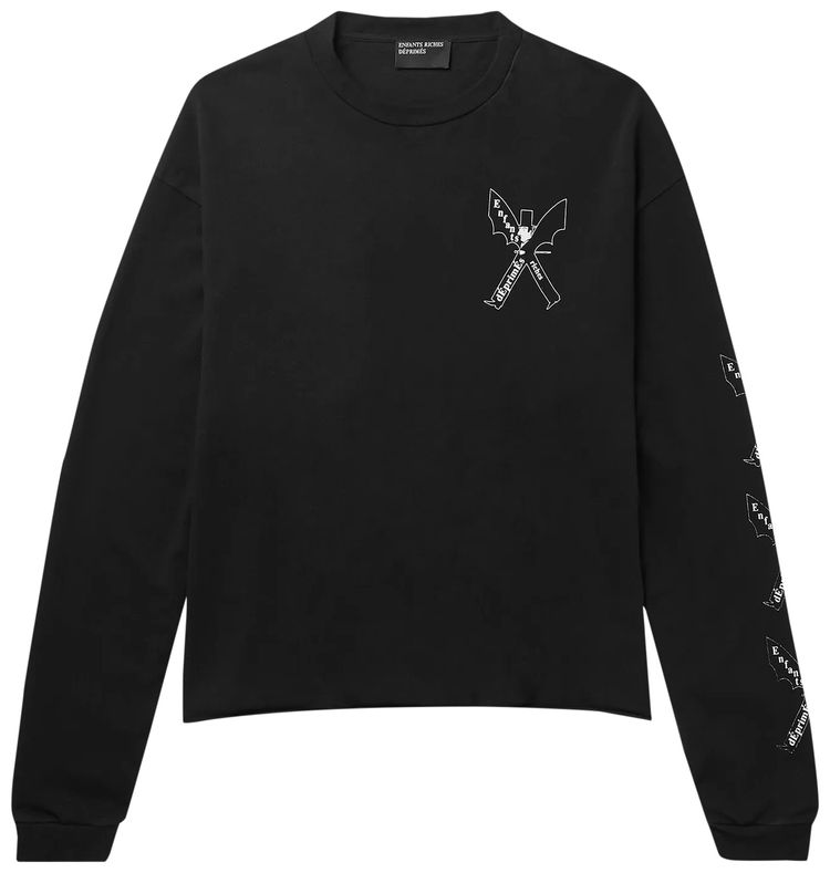 Enfants Riches Deprimes Nouveau Logo Long Sleeve T Shirt Black