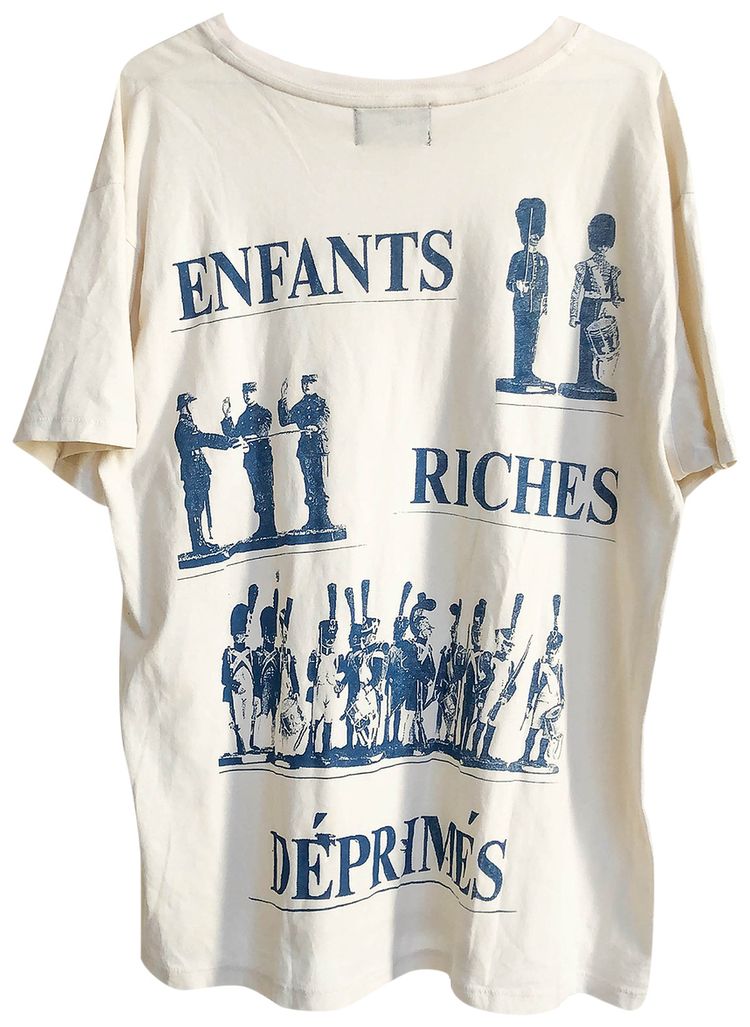 Enfants Riches Deprimes Cavalry T Shirt Cream