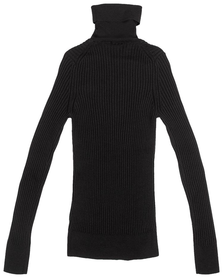 Moncler Ciclista Tricot Turtleneck Top Black