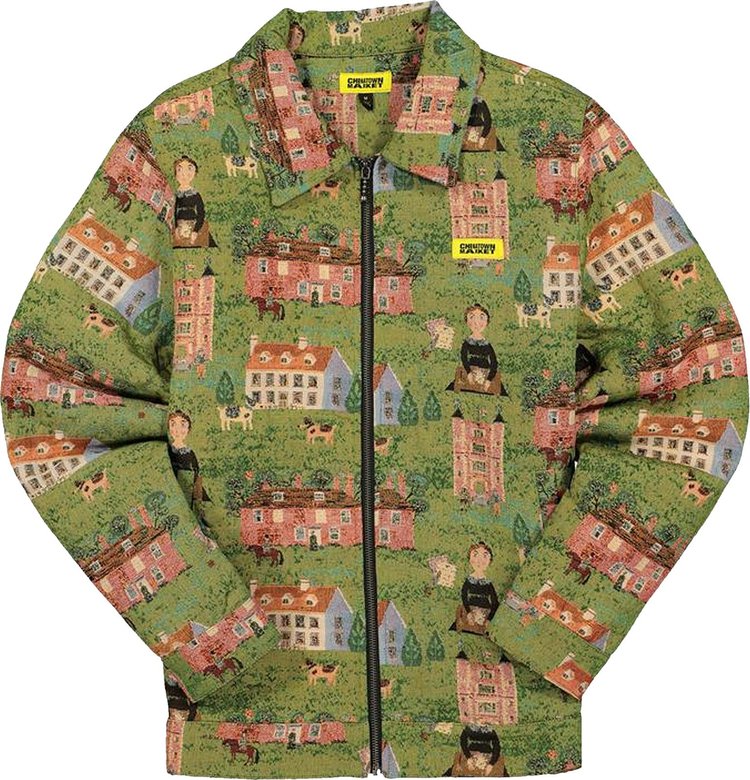 Chinatown Market Woven Tapestry Jacket Multicolor