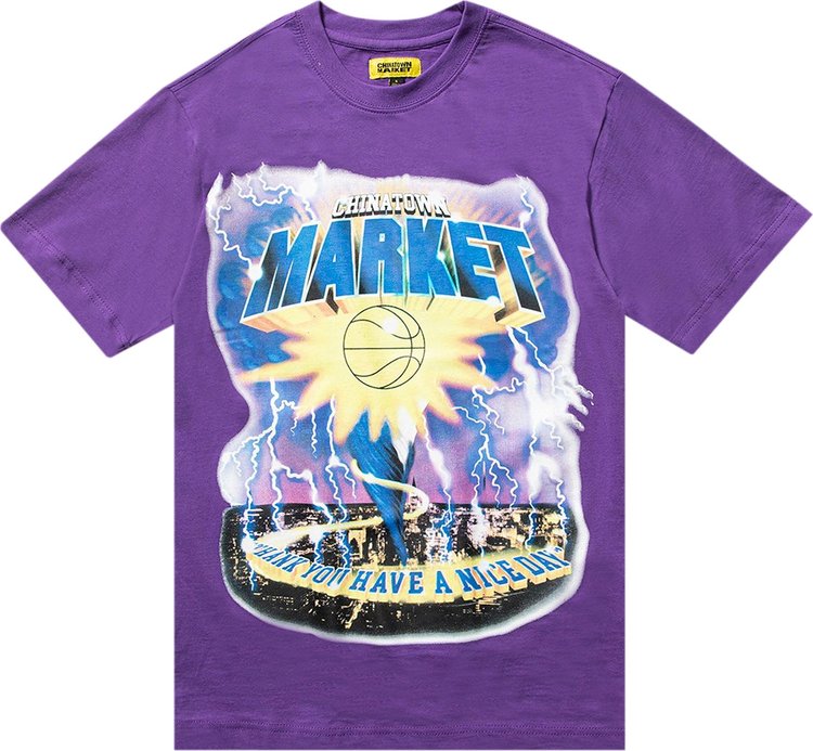 Chinatown Market Tornado Tee Purple