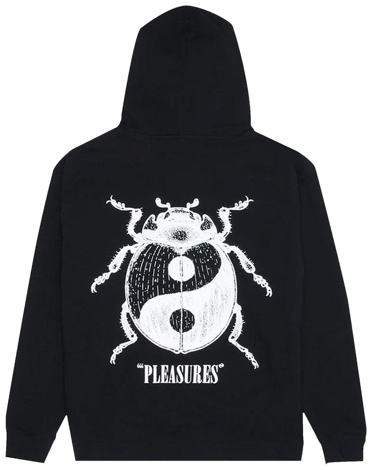Pleasures Bug Zip Up Hoodie Black
