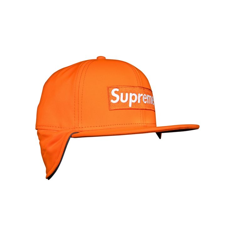 Waxed Cotton Supreme Orange Cap Buy Supreme X WINDSTOPPER Earflap
