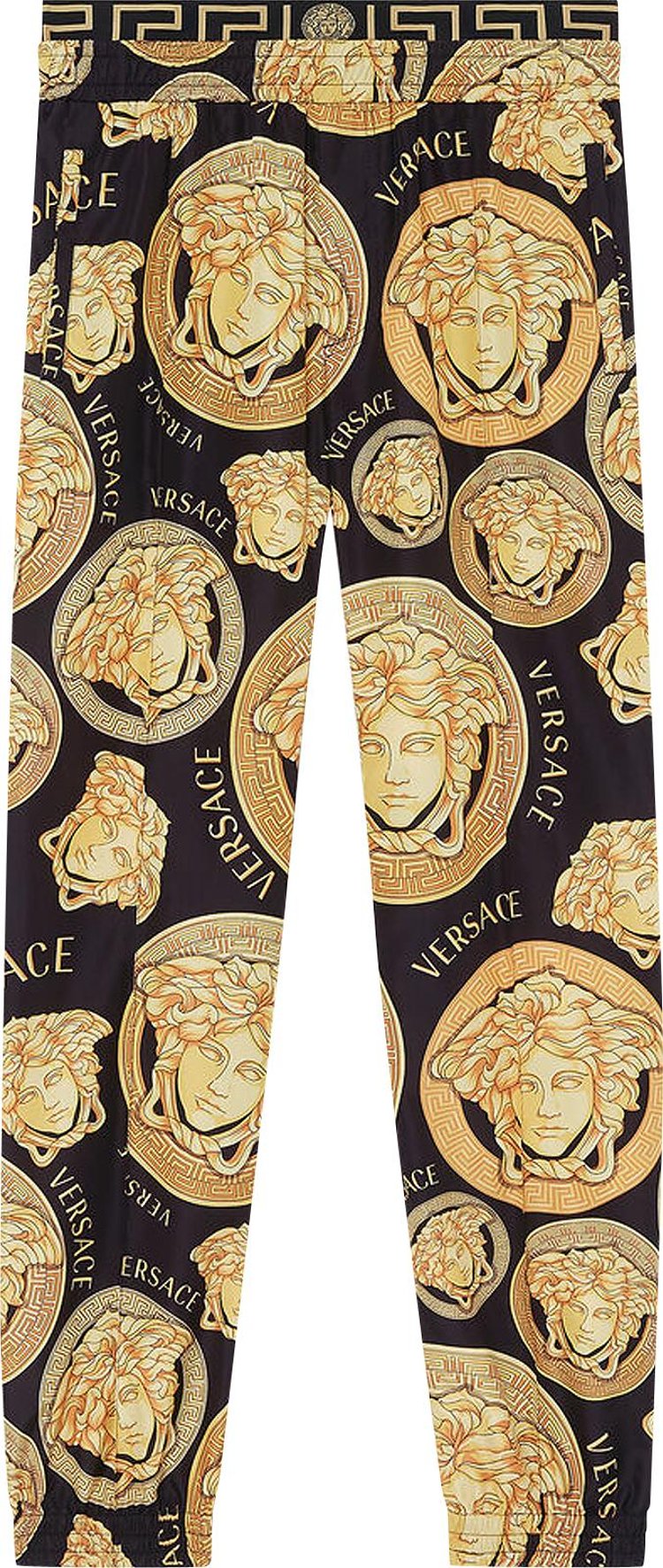 Versace Medusa Amplified Print Pants 'Black/Gold'