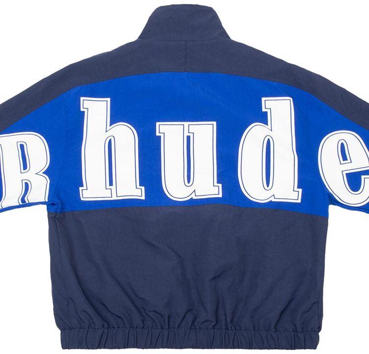 Rhude Vintage Logo Windbreaker BeigeBlack