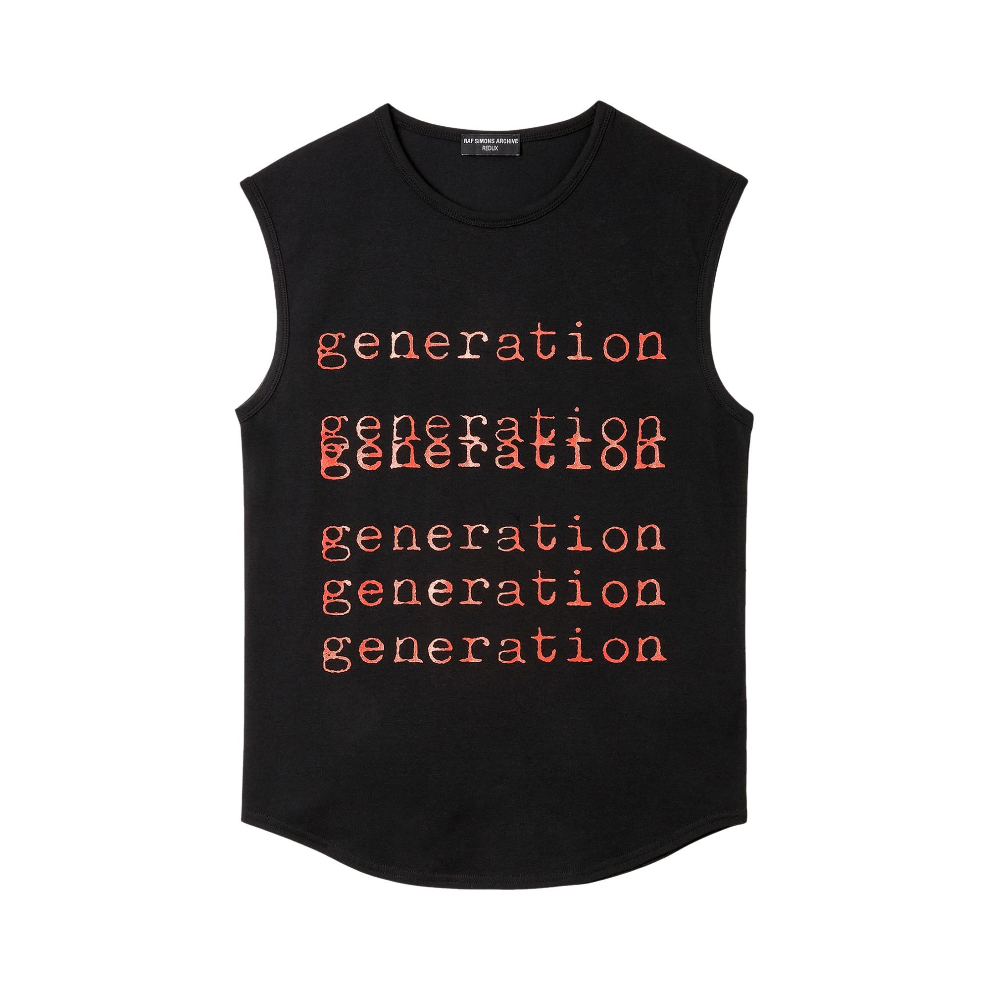 Buy Raf Simons Redux Sleeveless Slim Fit T-Shirt With Generation