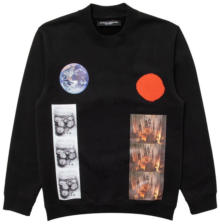 Raf Simons Basic Sweater With Sterling Patches Black