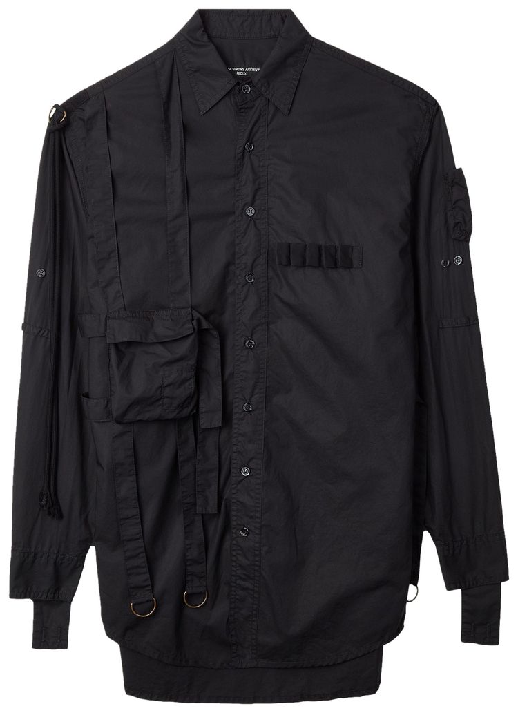Raf Simons Redux Pockets And Straps Shirt Black