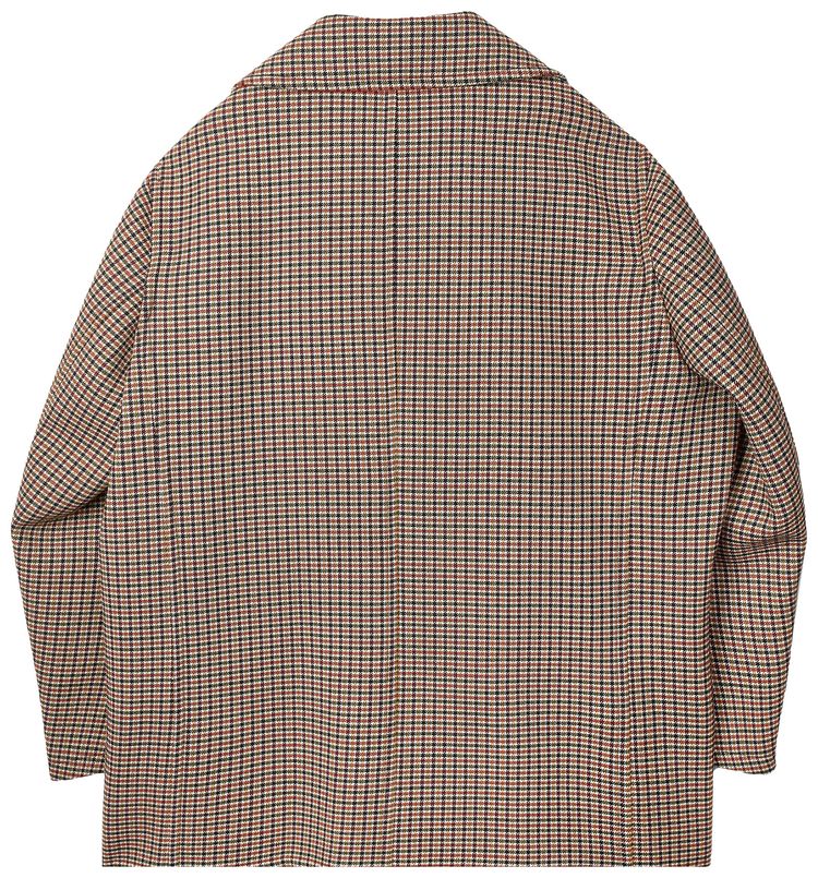 Raf Simons Redux Oversized Checked Caban BlackBrown