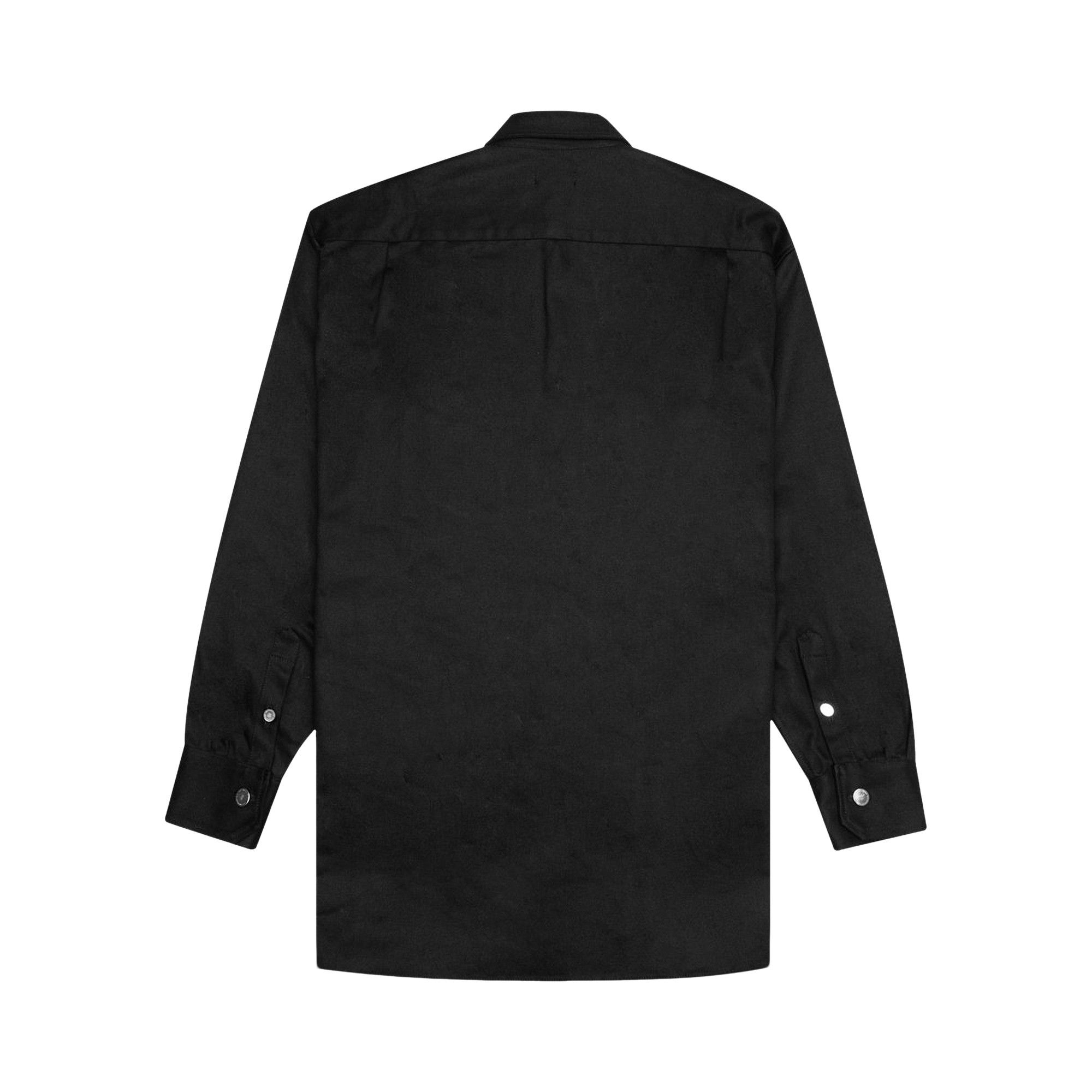 Buy Raf Simons Redux Big Fit Zip Pocket Denim Shirt 'Black' - 202