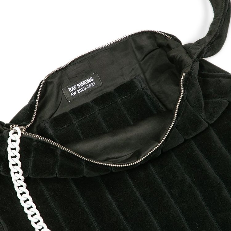 Raf Simons Redux Patched Corduroy Tote Bag Black