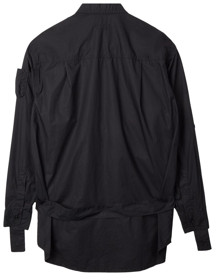 Raf Simons Redux Shirt With Outside Pockets And Straps Black