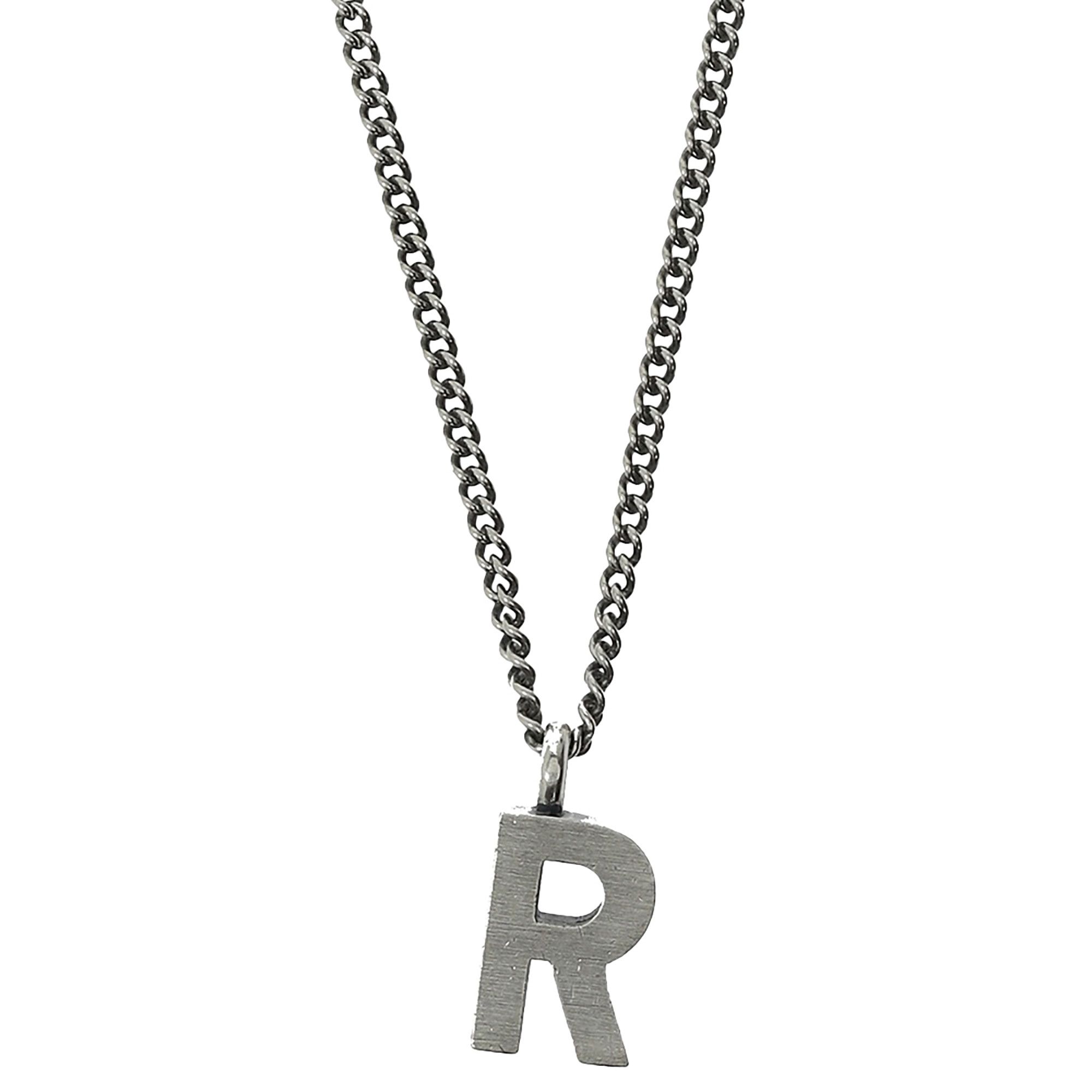 Buy Raf Simons Redux Necklace With R Pendant 'Silver' - A01 902