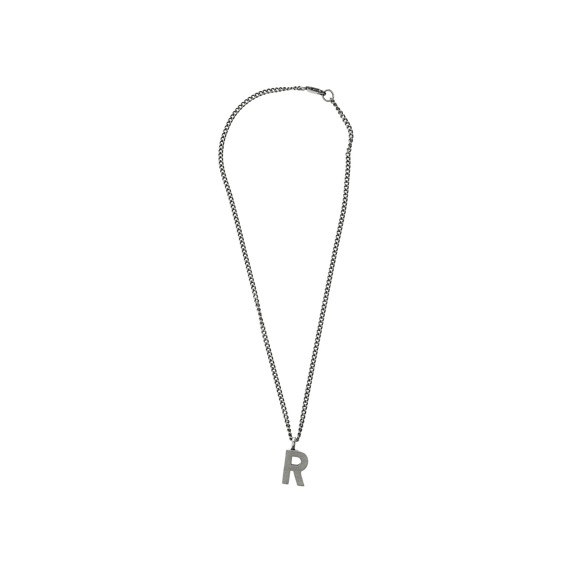 Buy Raf Simons Redux Necklace With R Pendant Silver A01 902 65000 00082 GOAT UK