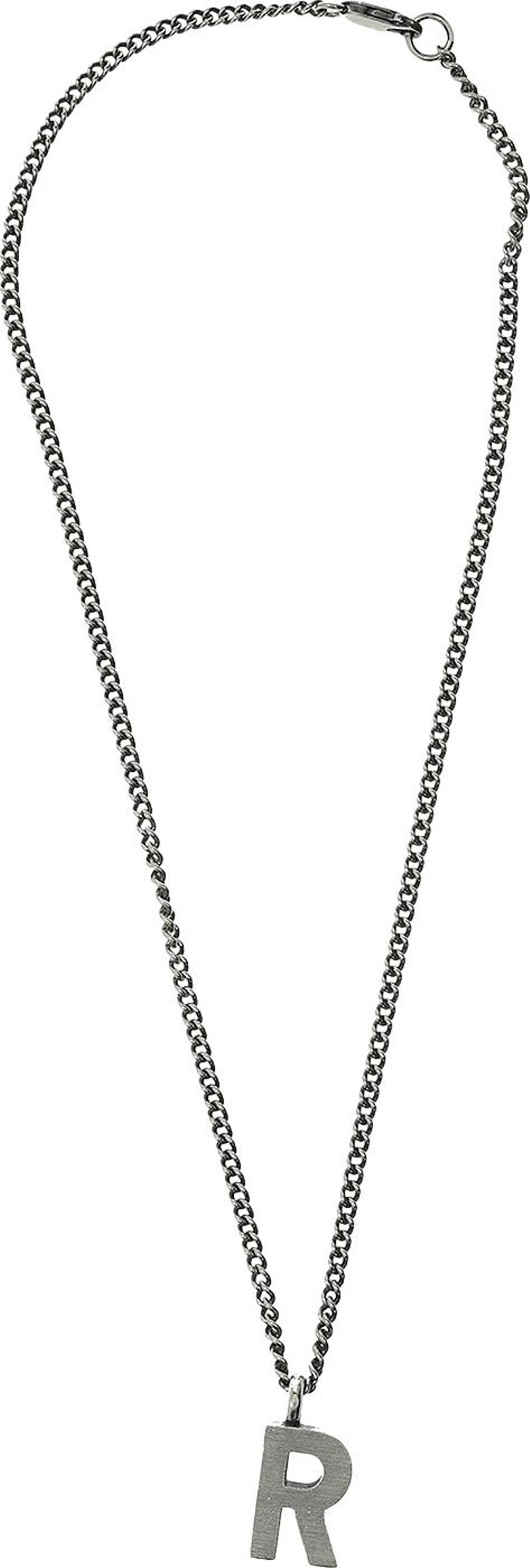 Raf Simons Redux Necklace With R Pendant Silver