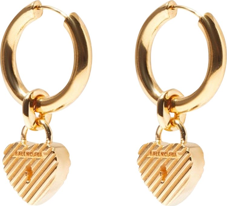 Balenciaga Force B Earring Shiny Gold