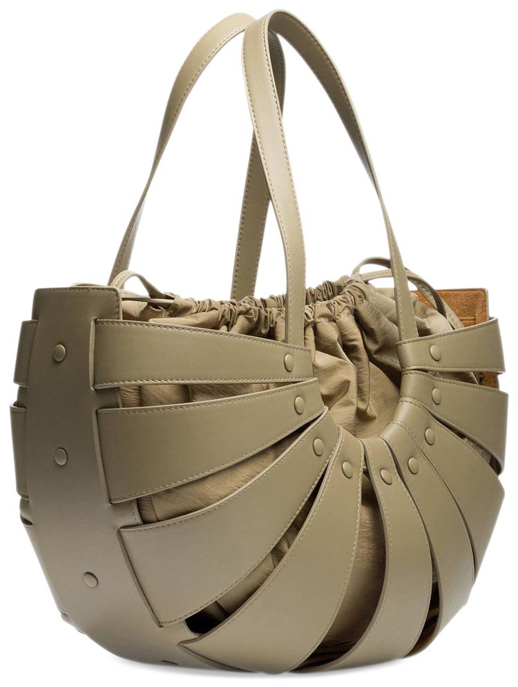 Bottega Veneta The Shell Bag TaupeGold