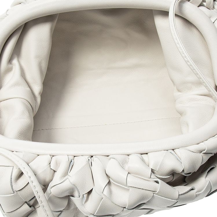 Bottega Veneta The Mini Pouch Shoulder Bag ChalkGold