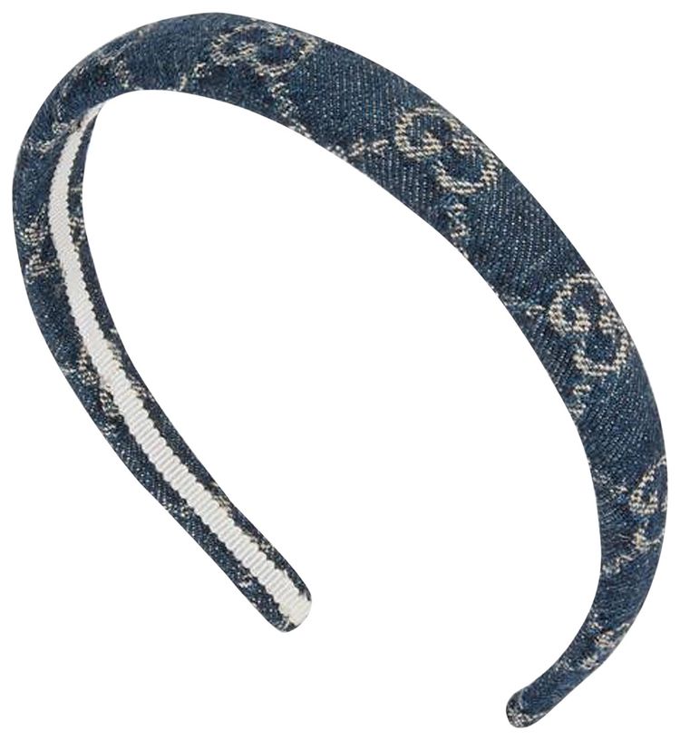 Gucci Eco Washed Denim Hair Band Blue