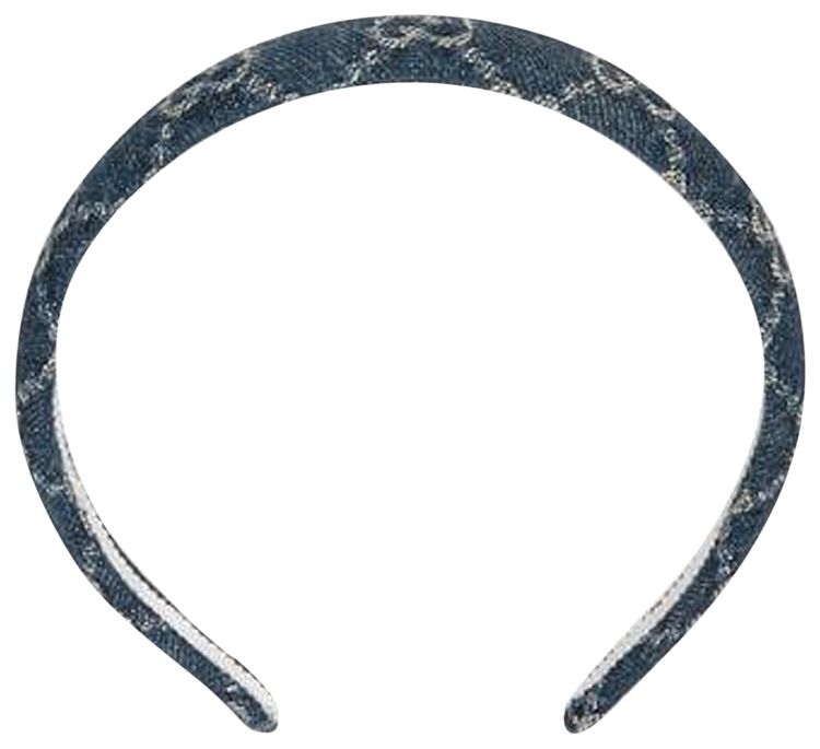 Gucci Eco Washed Denim Hair Band Blue
