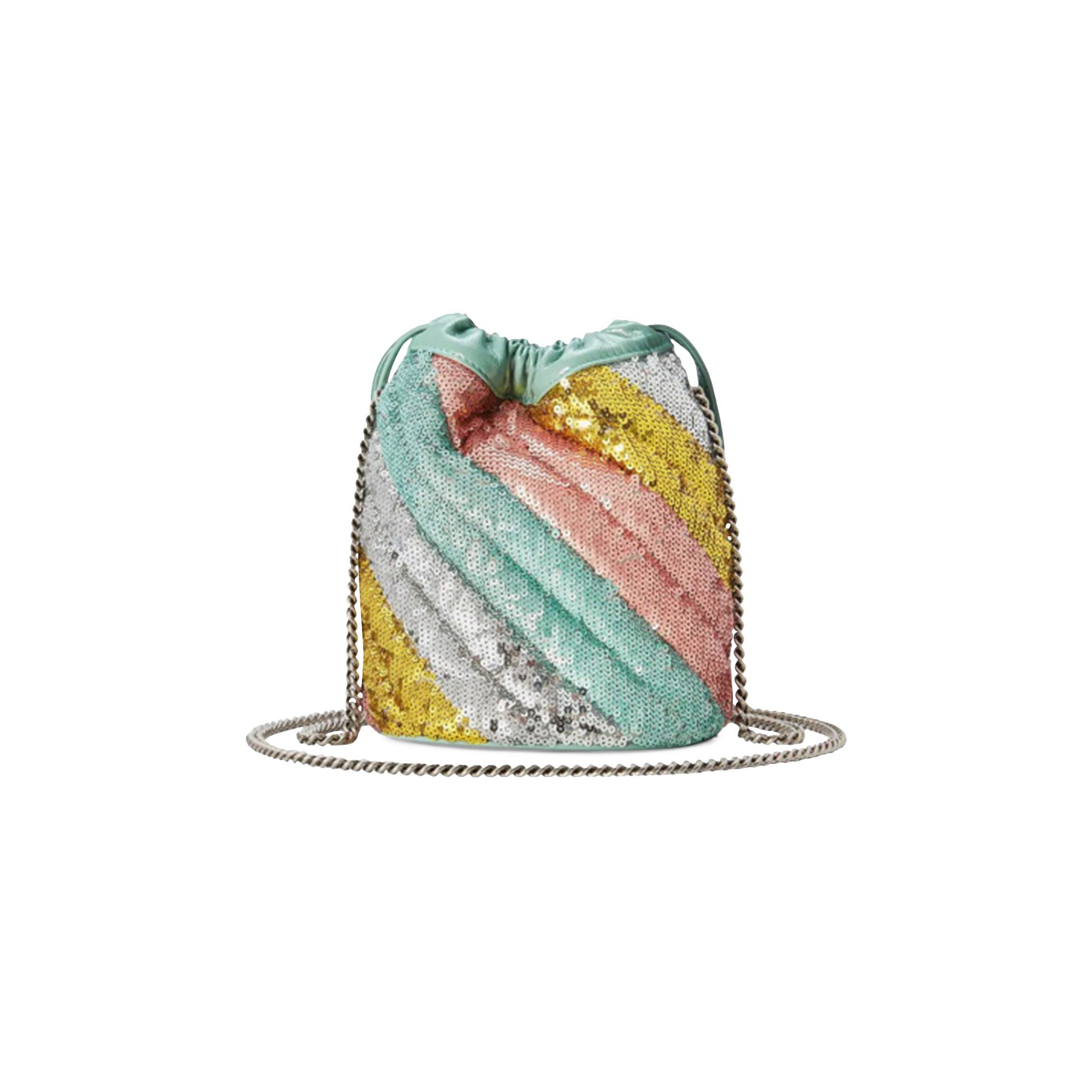 Gg marmont mini sequin bucket bag 2025