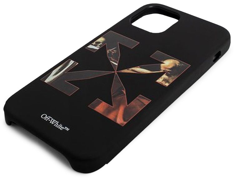 Off White Caravaggio iphone 12 Pro Max Cover BlackRed
