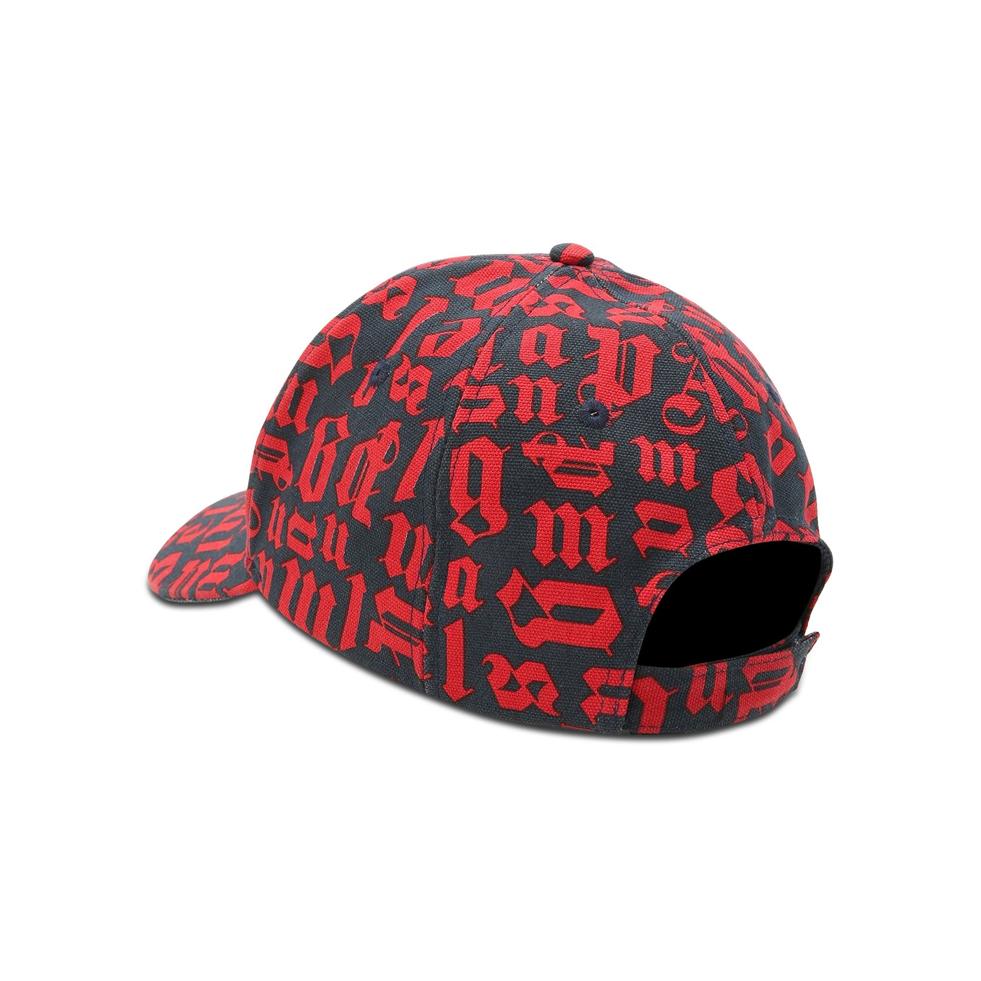 Buy Palm Angels Broken Monogram Logo Cap 'Navy
