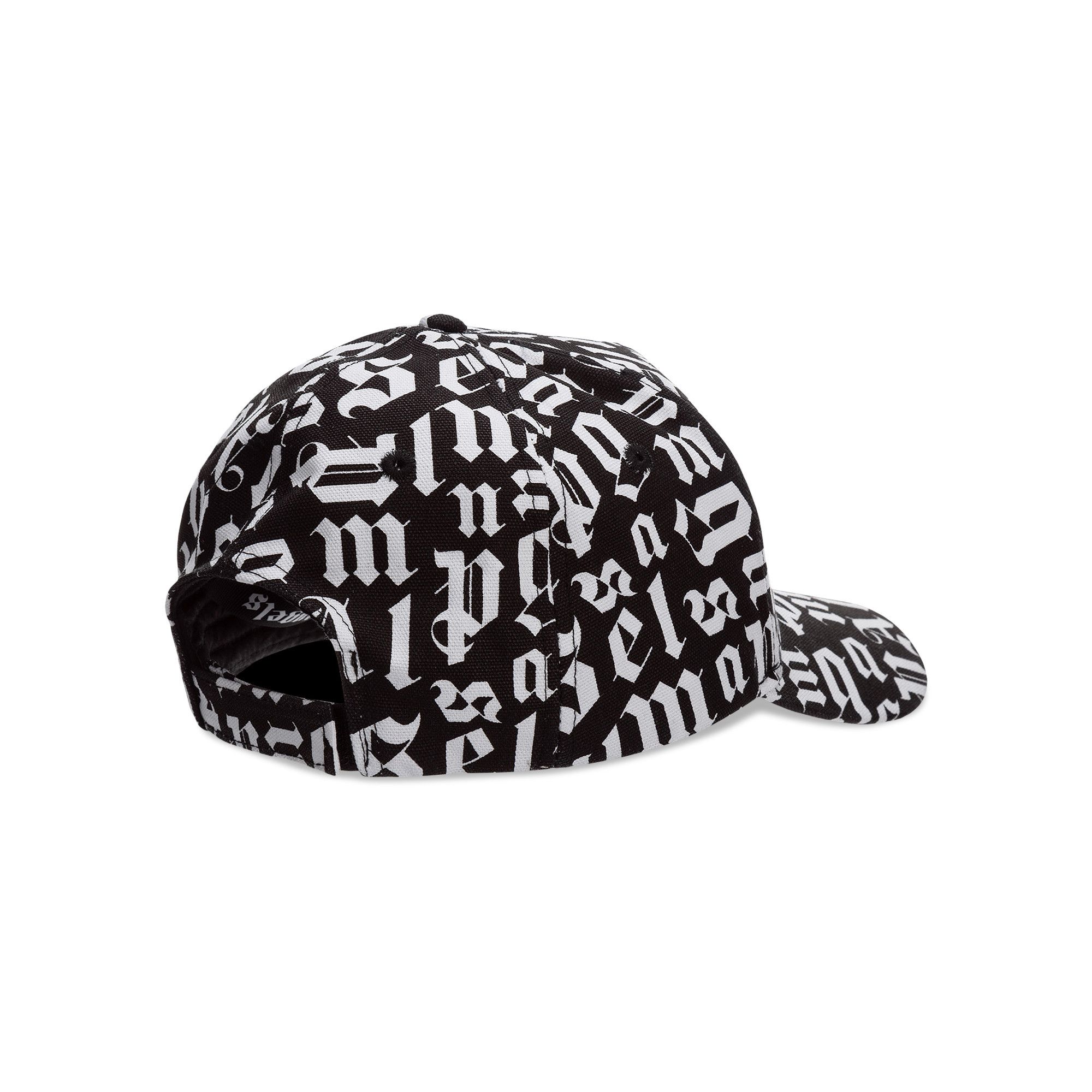 Buy Palm Angels Broken Monogram Logo Cap 'Black/White' -  PMLB018R21FAB0011001 | GOAT