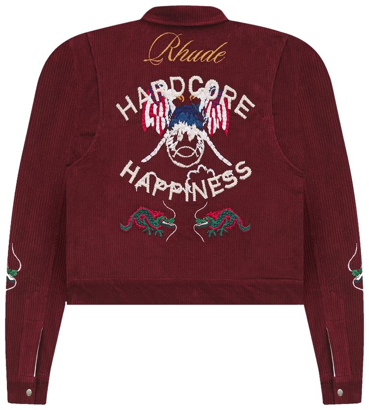 Rhude Souvenir Jacket Maroon