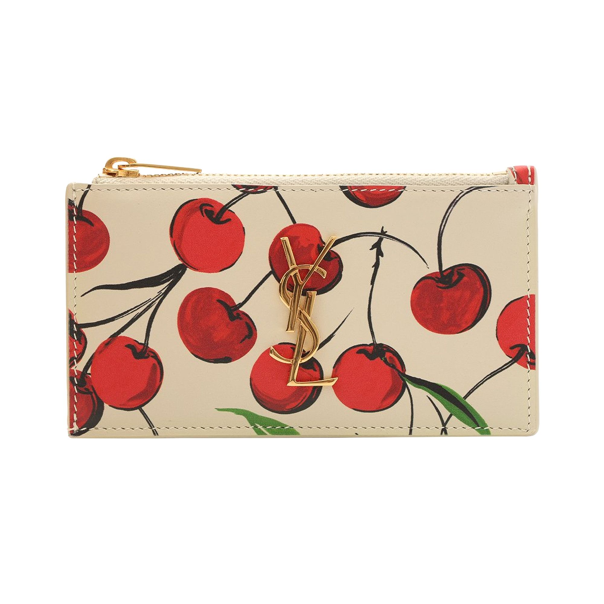 Ysl cherry card holder new arrivals