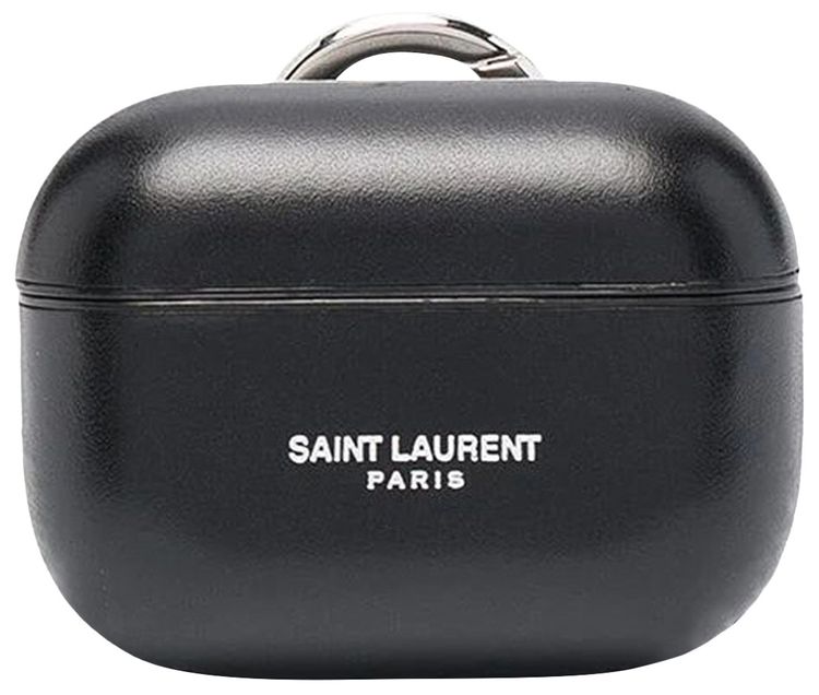 Saint Laurent Leather Airpods Pro Case Black