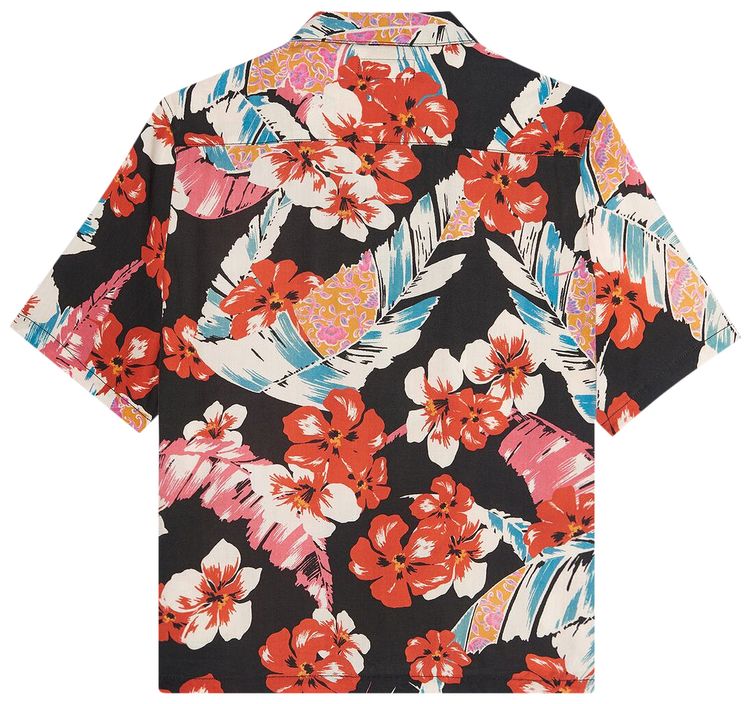 Saint Laurent Hawaiian Shirt Colorful Flower