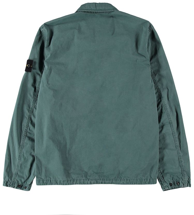 Stone Island Zip Pocket Overshirt Petroleum