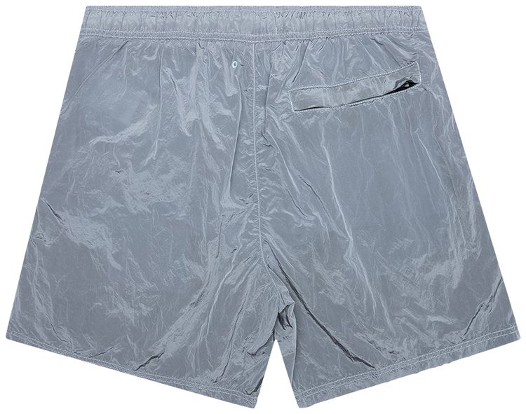 Stone Island Patch Logo Swim Shorts Sky Blue